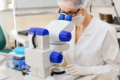 conduct tests for parasites
